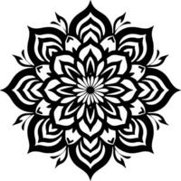 mandala, minimalistisch und einfach Silhouette - - Vektor Illustration