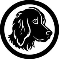 Hund - - schwarz und Weiß isoliert Symbol - - Vektor Illustration