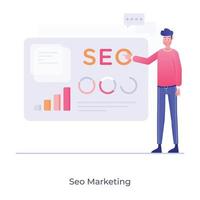 SEO-Marketing und Engine vektor