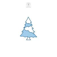 Weihnachten Baum Symbol Symbol Vektor Illustration isoliert auf Weiß Hintergrund