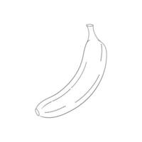Banane Färbung Buch skizzieren Linie Kunst Vektor Hand gezeichnet Illustration