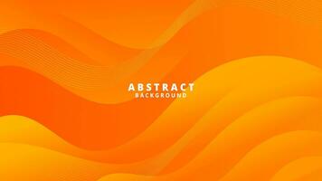 abstrakt Gradient Orange Flüssigkeit Welle Hintergrund vektor