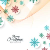 Abstrakt Merry Christmas stilig dekorativ bakgrund vektor