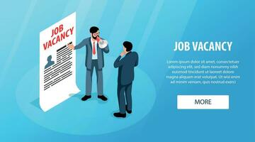 Job freie Stelle horizontal Banner vektor