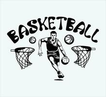 Basketball-T-Shirt-Design vektor