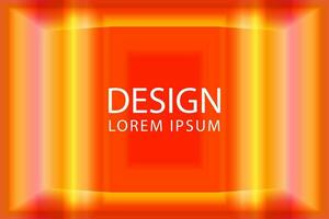 digital skede rum illustration med orange neon linje på ljus. 3d vektor monter med text Plats. baner mall illustration. vektor eps 10