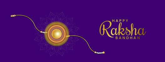 dekorerad rakhi för indisk festival av bror och syster bindning firande Raksha bandhan vektor