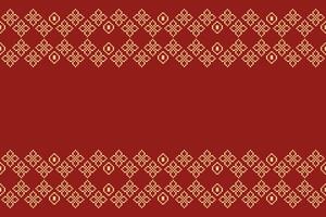 ethnisch geometrisch Stoff Muster Kreuz Stich.ikat Stickerei ethnisch orientalisch Pixel Muster rot Hintergrund. abstrakt, vektor, illustration. Textur, Kleidung, Rahmen, Dekoration, Motive, Seide Hintergrund. vektor