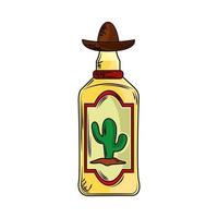 mexikanische Tequila-Flasche vektor