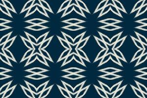 ethnisch Ikat Stoff Muster geometrisch Stil.afrikanisch Ikat Stickerei ethnisch orientalisch Muster Blau Hintergrund. abstrakt, Vektor, Illustration. Textur, Kleidung, Rahmen, Dekoration, Teppich, Motiv. vektor