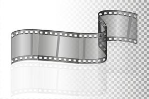Kino Film transparente Lager Vektor-Illustration isoliert auf weißem Hintergrund