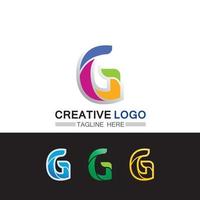 g Brief Vektor-Illustration Symbol Logo für Business Font g Design vektor