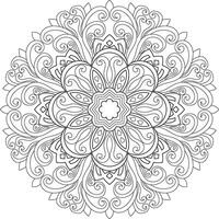 Mandala. ethnisch dekorativ Element. Hand gezeichnet Hintergrund. Islam, Arabisch, indisch, Ottomane Motive. vektor