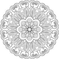 Mandala. ethnisch dekorativ Element. Hand gezeichnet Hintergrund. Islam, Arabisch, indisch, Ottomane Motive. vektor