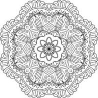 Mandala. ethnisch dekorativ Element. Hand gezeichnet Hintergrund. Islam, Arabisch, indisch, Ottomane Motive. vektor