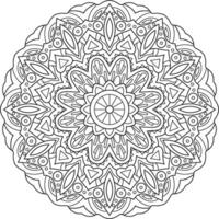 Mandala. ethnisch dekorativ Element. Hand gezeichnet Hintergrund. Islam, Arabisch, indisch, Ottomane Motive. vektor