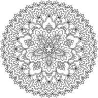 Mandala. ethnisch dekorativ Element. Hand gezeichnet Hintergrund. Islam, Arabisch, indisch, Ottomane Motive. vektor