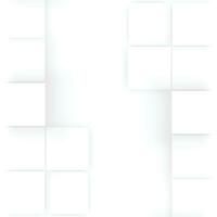abstrakter moderner quadratischer Hintergrund 3d. weiße und graue geometrische Musterstruktur. Vektorgrafikenillustration vektor