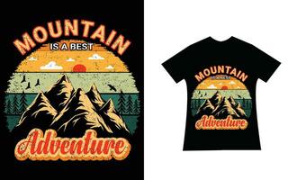 berg är en bäst äventyr citat vektor t skjorta design mall