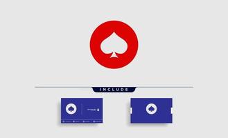 Buchstabe o Poker Logo Design Vorlage Vektor Illustration Symbol Element Vektor