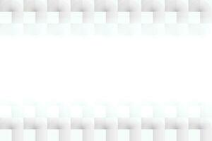abstrakter moderner quadratischer Hintergrund 3d. weiße und graue geometrische Musterstruktur. Vektorgrafikenillustration vektor