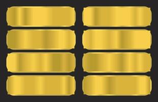 golden Metall Palette auf ein schwarz Hintergrund vektor