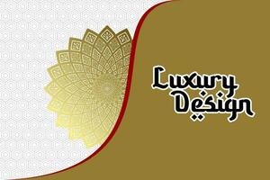 luxuriöser dekorativer Mandala-Hintergrund mit arabischem islamischem Ostmusterstil vektor