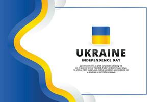Ukraine Unabhängigkeit Tag Design feiern vektor