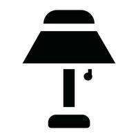 Tabelle Lampe Symbol Vektor isoliert auf Weiß Hintergrund