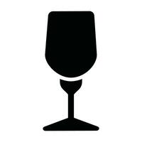 Wein Glas Symbol Vektor isoliert auf Weiß Hintergrund