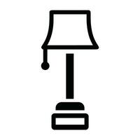 Tabelle Lampe Symbol Vektor isoliert auf Weiß Hintergrund