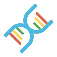 Faden mögen Kette von Genetik, DNA vektor