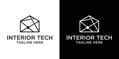 Logo Design Innere Technik einfach modern vektor