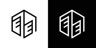 logotyp design byggnad tillverkad med linje stil vektor