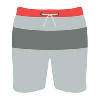 ein Kämpfer und Sport kurze Hose abbilden Boxer Hose vektor