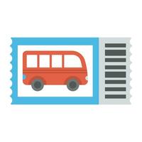 buss grafisk på en kort symboliserar buss biljett och resa via buss vektor