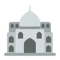 berühmt Mogul Kaiser Monument im Indien abbilden taj Mahlzeit vektor
