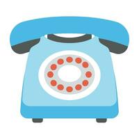 telefonisk chatt, Kontakt platt design ikon vektor