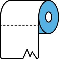 toalettpapper platt vektor ikon