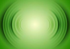 grön skinande teknologi bakgrund med abstrakt runda former vektor