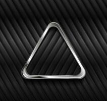 metallisch Dreieck und schwarz glänzend Streifen abstrakt Hintergrund vektor
