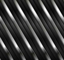 geometrisch Technik schwarz glänzend und Silber metallisch Streifen abstrakt Hintergrund vektor