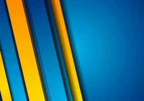 blå orange Ränder abstrakt företags- bakgrund vektor