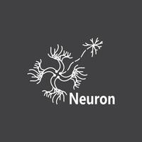 nervcell logotyp och symbol vektor mall