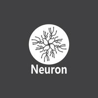 Neuron Logo und Symbol Vektor Vorlage