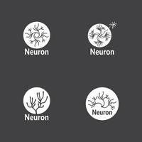 Neuron Logo und Symbol Vektor Vorlage