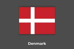 Dänemark Flagge, National Flagge von Dänemark Vektor
