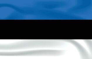 realistisch Estland Flagge National Flagge von Estland vektor