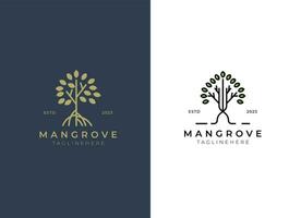 Mangrove Baum Logo Design Vorlage vektor