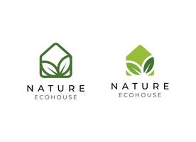 bunt Natur Blatt Logo Design mit abstrakt Linien Formen innen. verwendbar zum Geschäft, Gemeinschaft, industriell, Stiftung, Dienstleistungen Unternehmen. eben Vektor Logo Design Illustration.